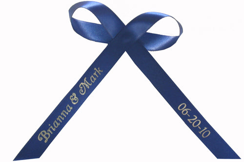 3/8" Plain Edge Personalized Favor Ribbons (50 Pieces)