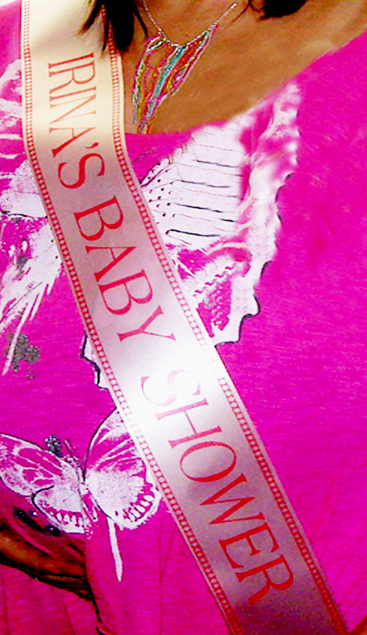 3 Inch Personalized Sash with Border