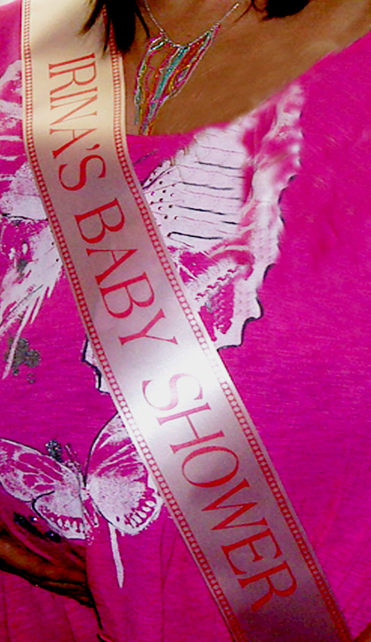 4 Inch Personalized Sash with Border