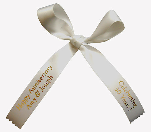 5/8" Personalized Favor Ribbons- 2-line print (50 Pieces)
