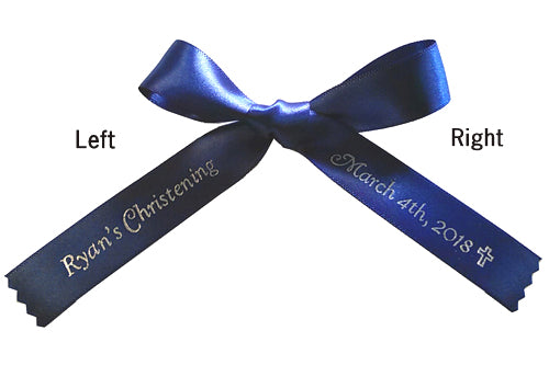 5/8" Plain Edge Personalized Favor Ribbons (50 Pieces)