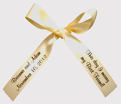 7/8" Personalized Favor Ribbons - 2 or 3-line print (50 Pieces)