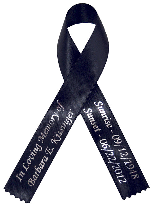 Awareness Ribbons Two-line Two-sided print (50 Pieces)