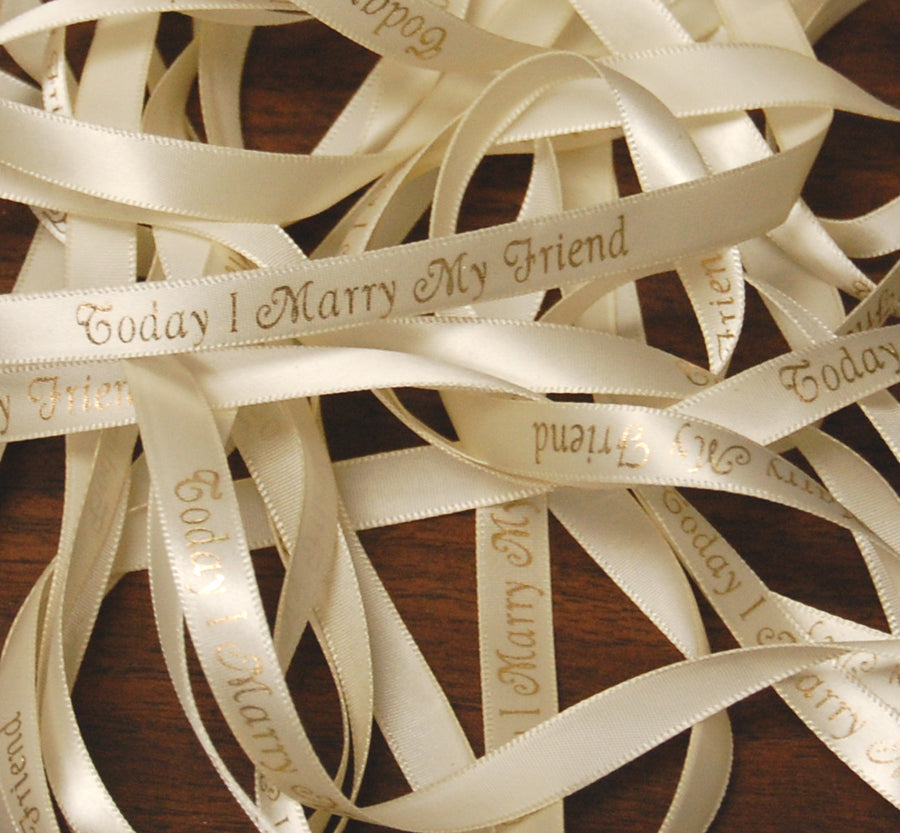 3/8" Plain Edge Personalized Continuous Ribbon (96 Yard Roll)