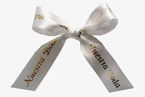 7/8" Plain Edge Personalized Continuous Ribbon (96 Yard Roll)