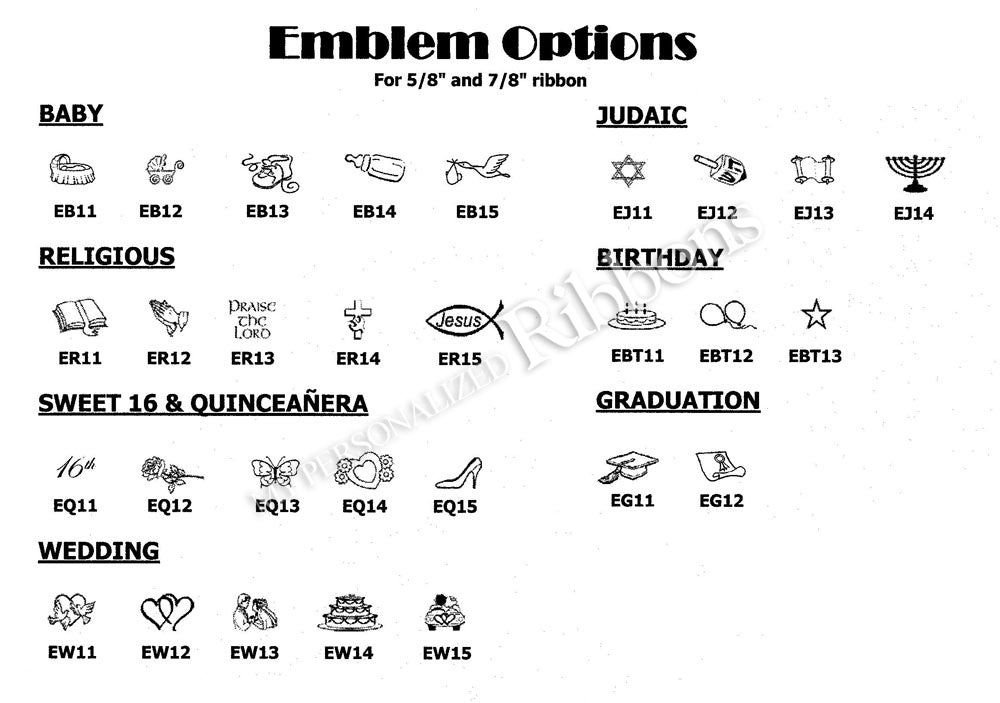 7/8" Plain Edge Personalized Continuous Ribbon (96 Yard Roll)