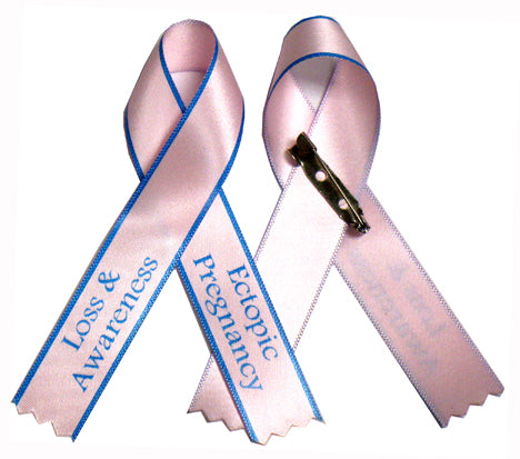 Awareness Ribbons Two-line Two-sided print (50 Pieces)