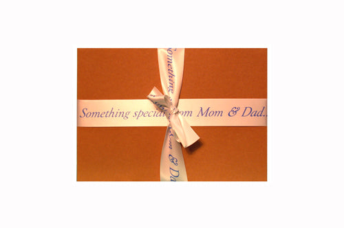 3/8" Plain Edge Personalized Continuous Ribbon (96 Yard Roll)